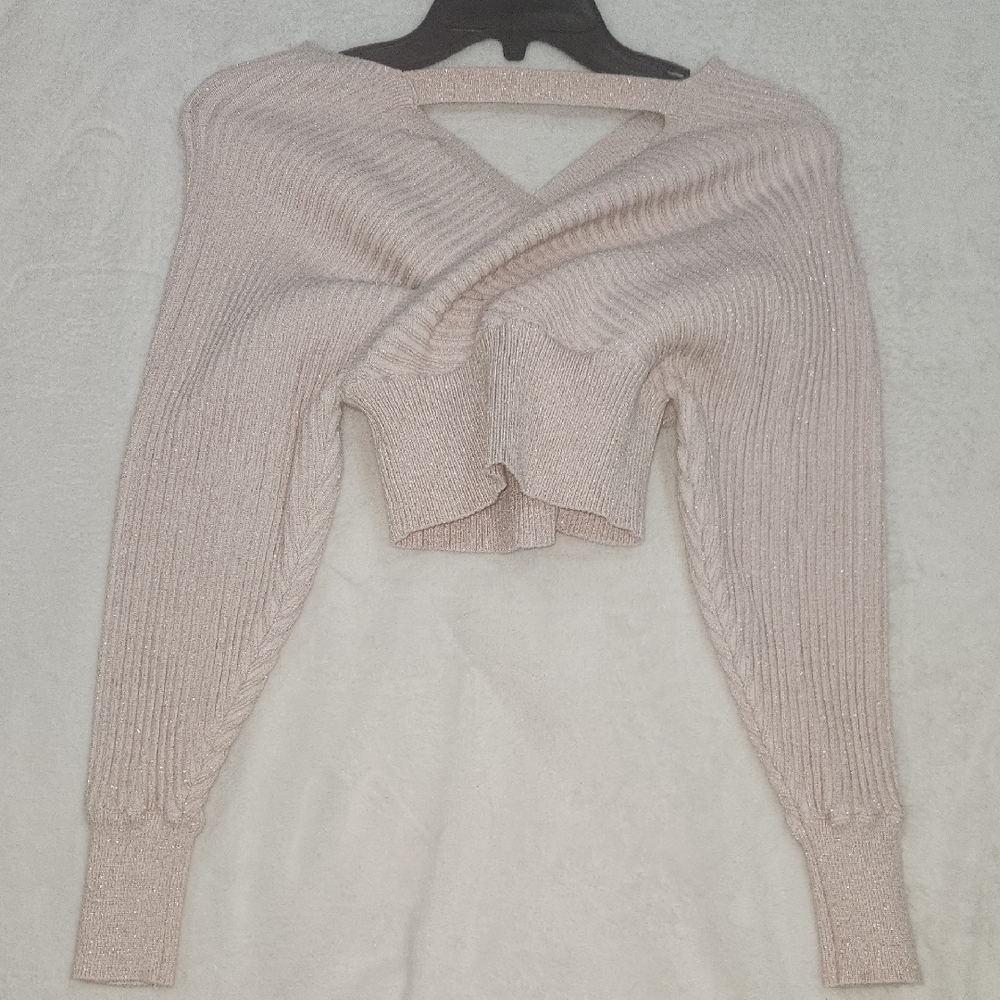 Windsor Light Pink Ribbed Knit Top - Picture 7 of 14